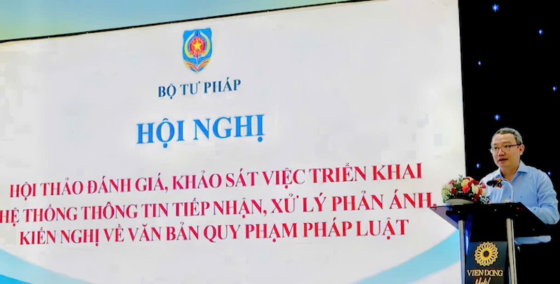 Tăng cường hiệu quả Hệ thống thông tin tiếp nhận, xử lý phản ánh, kiến nghị về văn bản QPPL